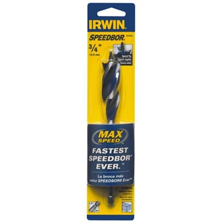 Irwin 3041004 0.75 X 6 In. Speedbor Max Drill Bit